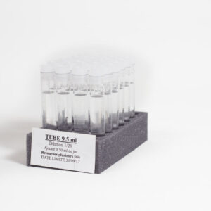 24 tubes de dilution 9,5mL eau pure